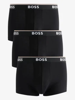 BOSS - Lot de boxers Power Extensible en coton 3 Noir Online
