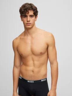 BOSS - Lot de boxers Power Extensible en coton 3 Noir Online