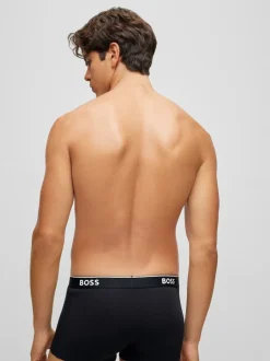 BOSS - Lot de boxers Power Extensible en coton 3 Noir Online