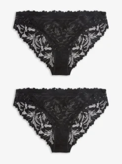 Next - Lot de culottes en dentelle Ultimate Comfort 2 Noir New