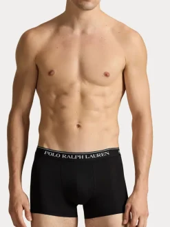 Polo Ralph Lauren - Lot de boxers en coton extensible 3 Noir New