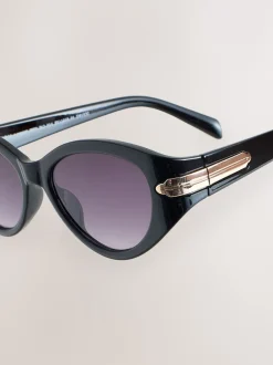 Next Noir - Lunettes de soleil ovales