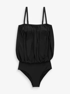 Next Noir - Maillot de bain Imprimé Blouson Shaping Outlet