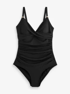 Next Noir - Maillot de bain moulant avec contrôle du ventre Online