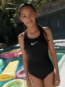 Nike - Maillot de bain Essential dos nageur Noir Hot