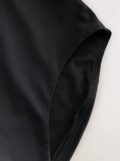 Next - Maillot de bain plongeant et galbant avec contrôle du ventre Noir Hot