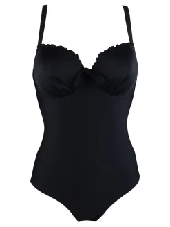 Pour Moi Noir - Maillot de bain Splash rembourré gainant à armatures Sale