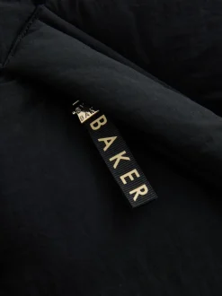 Baker by Ted Baker Noir - Manteau matelassé long imperméable fille Best