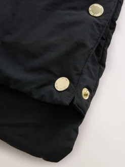 Baker by Ted Baker Noir - Manteau matelassé long imperméable fille Best