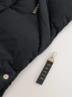 Baker by Ted Baker Noir - Manteau matelassé long imperméable fille Best