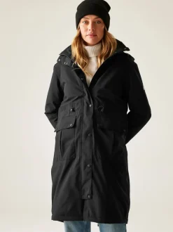 Regatta Noir - Manteau Yannta Isotex imperméable respirant New