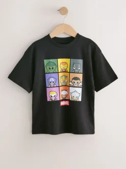 Next Noir - Marvel Avengers T-shirt Manches courtes (3-16ans) New