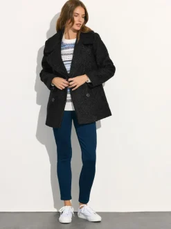 M&Co Noir - Caban en boucle Best