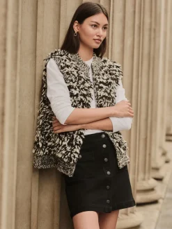 Next Noir - Minijupe Denim à poches plaquées Hot