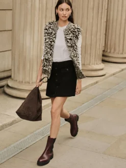 Next Noir - Minijupe Denim à poches plaquées Hot