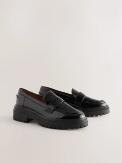Next Noir - Mocassins à semelle épaisse Clearance