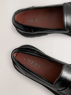Next Noir - Mocassins à semelle épaisse Clearance