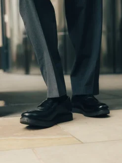 Base London Noir - Mocassins Sid Penny