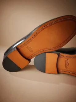 Next Noir - Mocassins en cuir italien Signature Sale