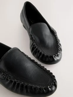 Next Noir - Mocassins Forever Comfort® souples froncés Online