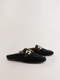 Next Noir - Mocassins Forever Comfort® en cuir avec bordures matérielles Discount