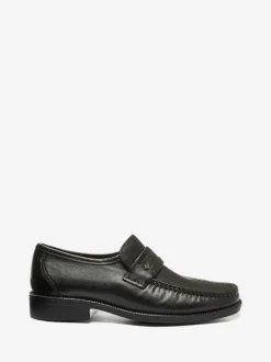 Pavers Noir - Mocassins Gents noirs habillés New