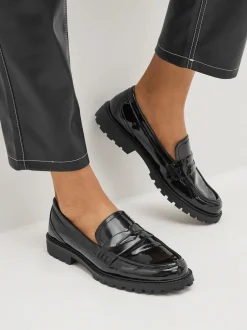Next Noir - Mocassins vernis épais Online
