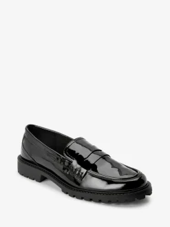 Next Noir - Mocassins vernis épais Online