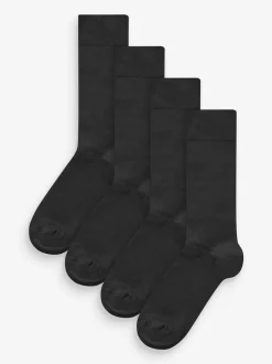Next - Modal Signature Chaussettes 4 Lot Noir Sale