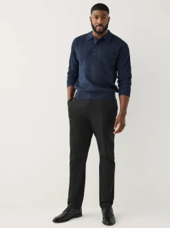 Next Noir - Moulant - N. Premium Smart Coton TENCEL™ Chinos en Blend de lyocell avec taille confort Best