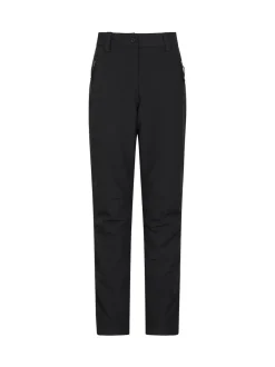 Mountain Warehouse Noir - Arctic II Womens Pantalon court doublé en polaire thermique pour femmes Hot