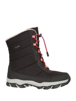 Mountain Warehouse Noir - Bottes de neige adaptées pour les jeunes de l'Ohio Hot