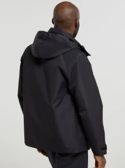 Mountain Warehouse - Mens Fell 3-In-1 Veste résistante à l'eau Noir Sale