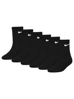 Nike Noir - Chaussettes Col rond pour petits enfants 6 Lot Hot