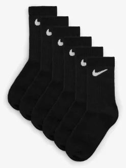 Nike Noir - Chaussettes Col rond pour petits enfants 6 Lot Hot
