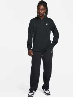 Nike Noir - Vêtements de sport Club Knit Open Hem 100% Cotton Joggers Outlet