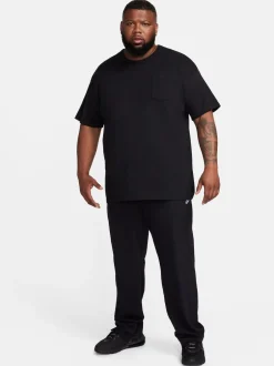 Nike Noir - Vêtements de sport Club Knit Open Hem 100% Cotton Joggers Outlet