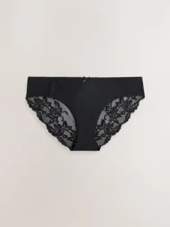 Next - No VPL Lace Back Briefs 3 Pack Noir Online