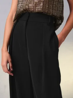 Next Noir - Pantalon ample à dos élastique New