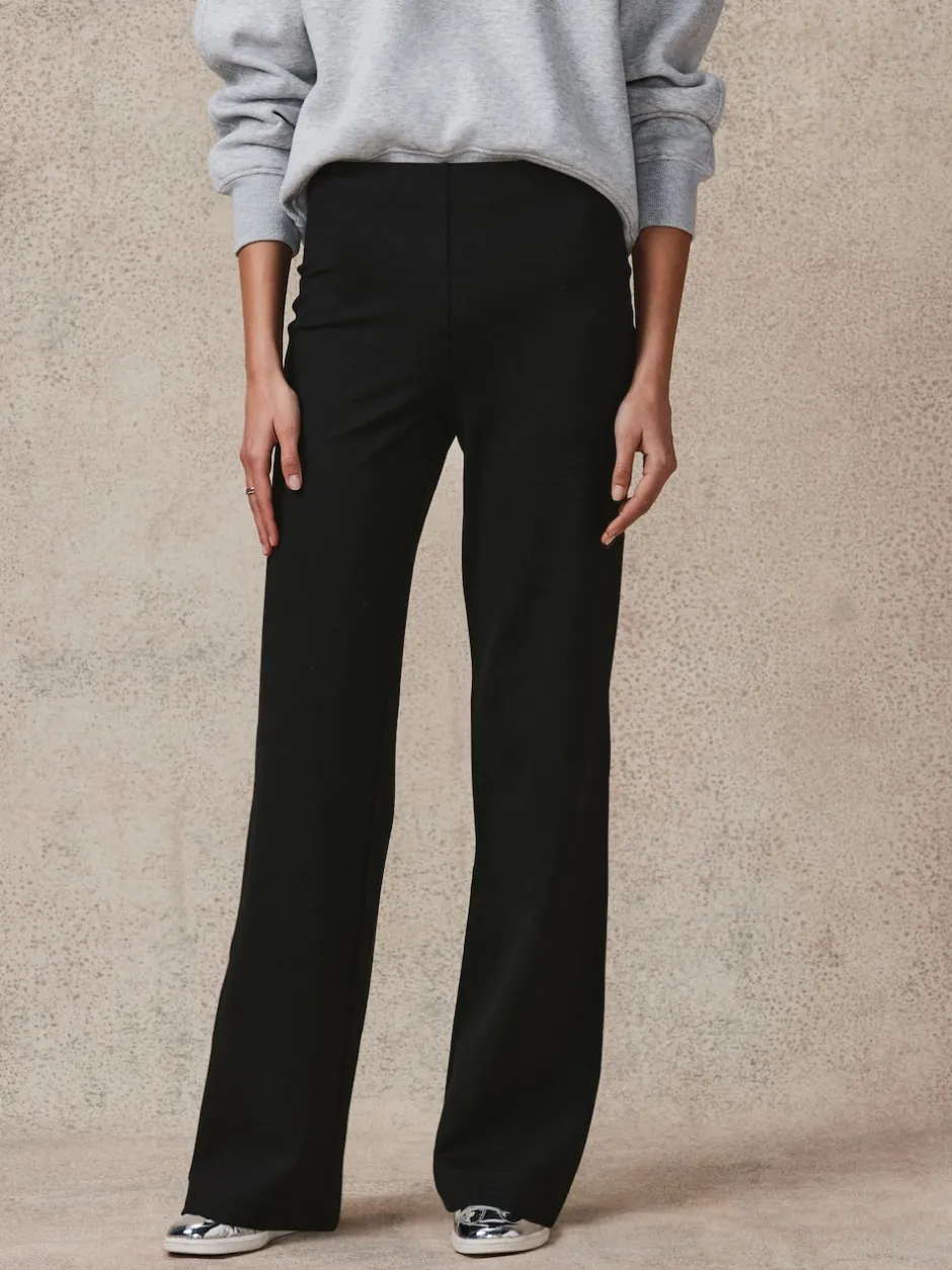 Next Noir - Pantalon ample en jersey point de Rome lissant Hot