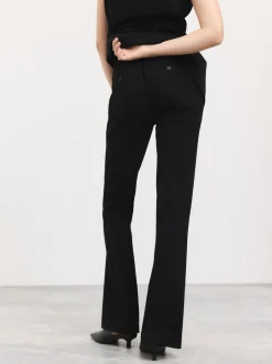Next Noir - Pantalon bootcut habillé avec laine Outlet