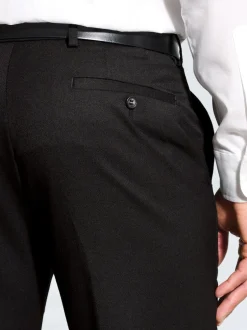 Brook Taverner - Pantalon en flanelle Noir Outlet