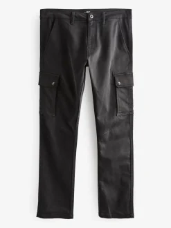 Next Noir - Pantalon cargo coupe ajustée Motionflex stretch Discount