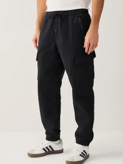 Next Noir - Pantalon cargo stretch en coton