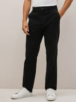 Next Noir - Pantalon chino droit 100% coton Best