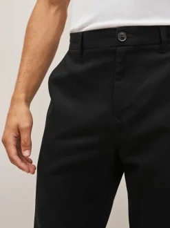 Next Noir - Pantalon chino droit 100% coton Best