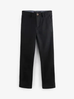 Next - Pantalon chino extensible (3-17ans) Noir Clearance