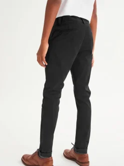 Next - Pantalon chino extensible (3-17ans) Noir New