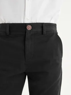 Next - Pantalon chino extensible (3-17ans) Noir New