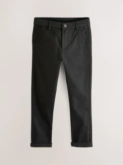 Next - Pantalon chino extensible (3-17ans) Noir New